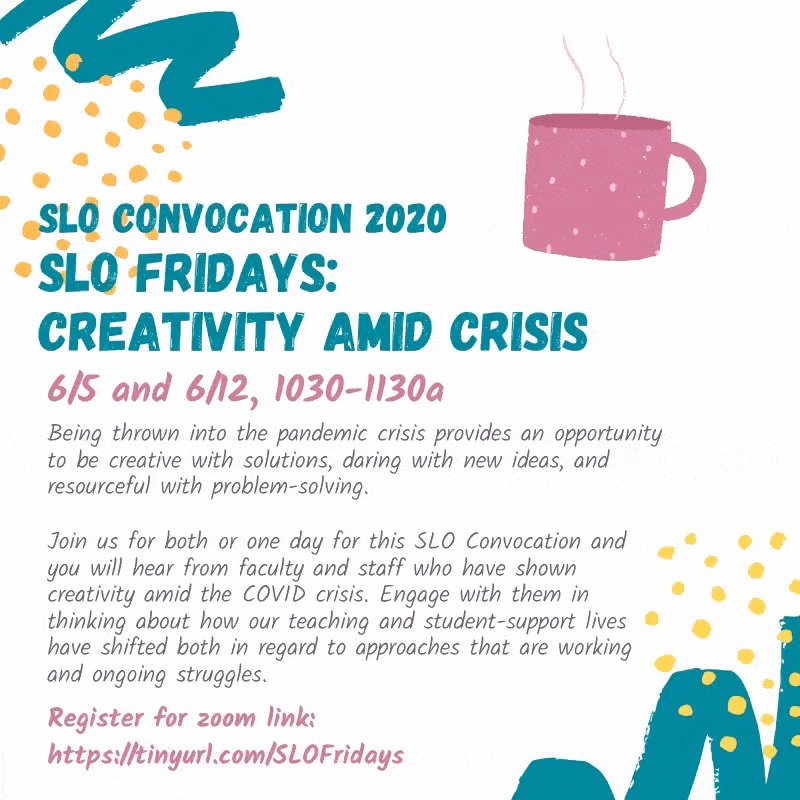 SLO Fridays with coffee cup