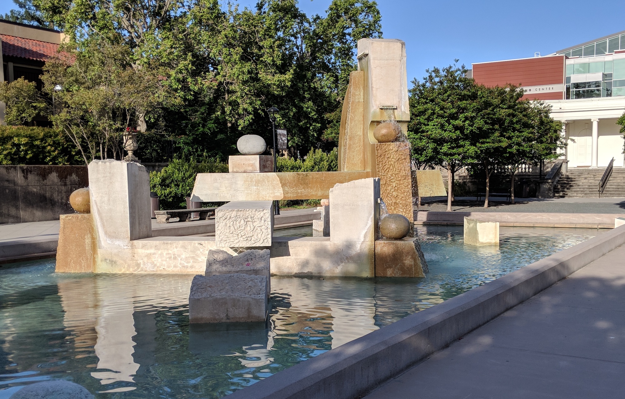 fountain in Sunken Garden