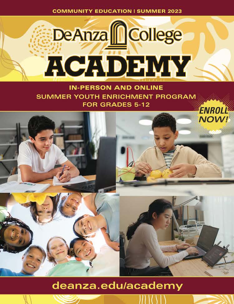 2023 De Anza Summer Academy Catalog cover