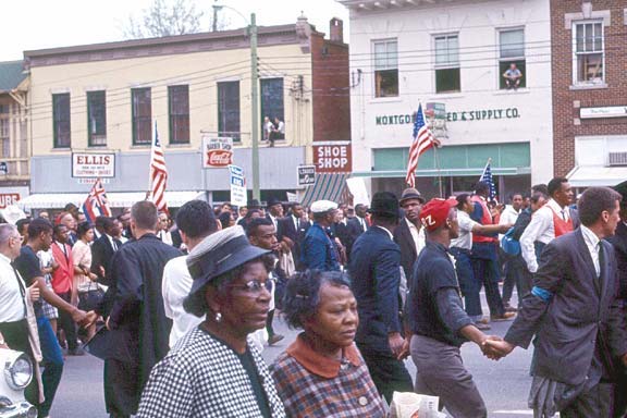 Marchers in Montgomery, Alabama