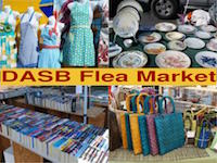 aprons, books and items for sale