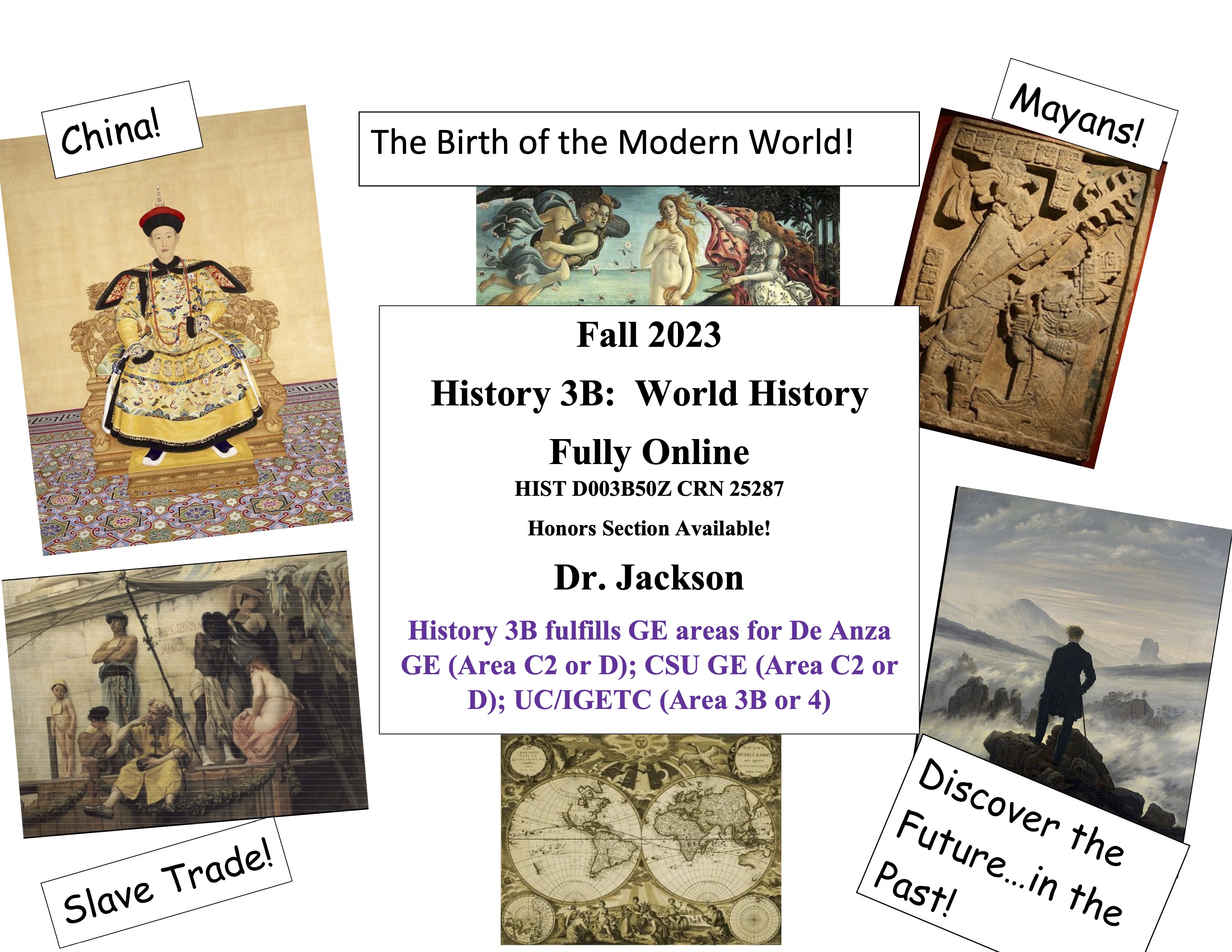 Flyer for HIST 3B