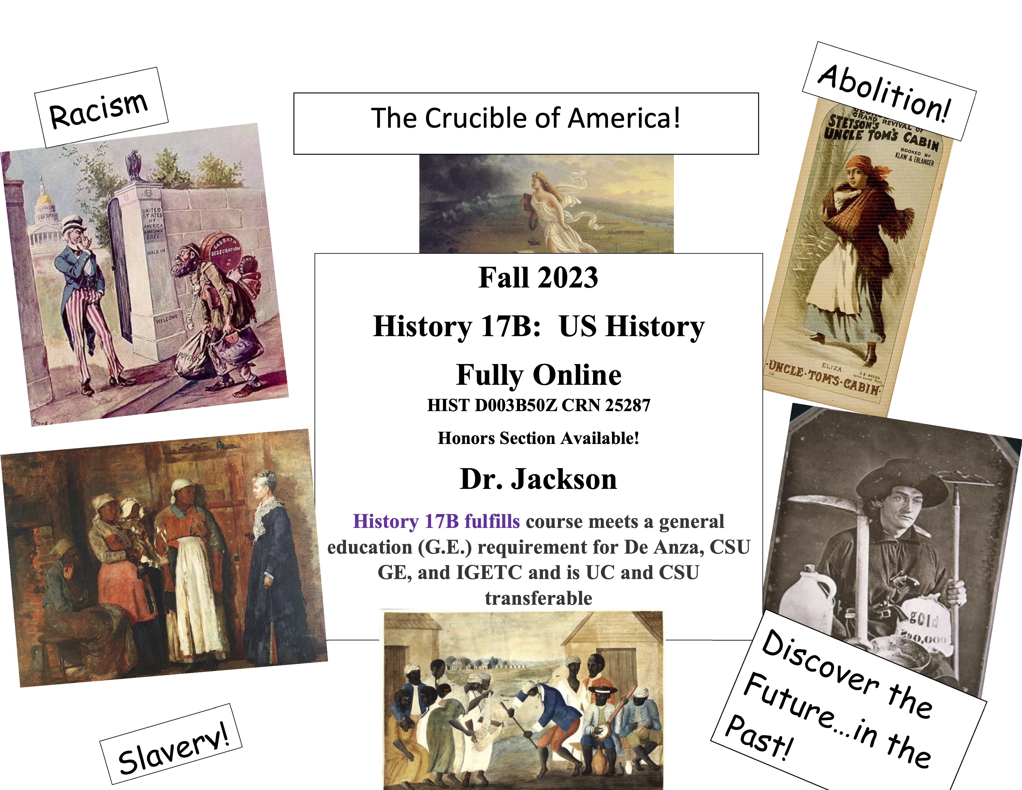 Flyer for HIST 17B