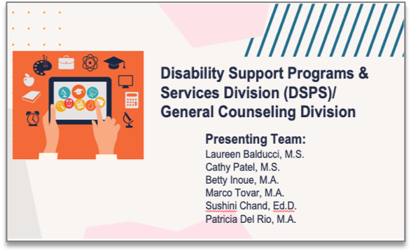 Counseling & DSPS Presentation