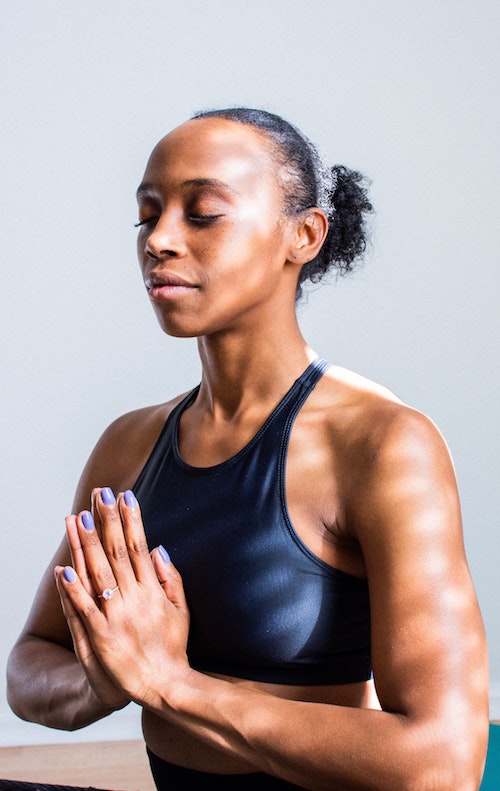 woman in yoga pose