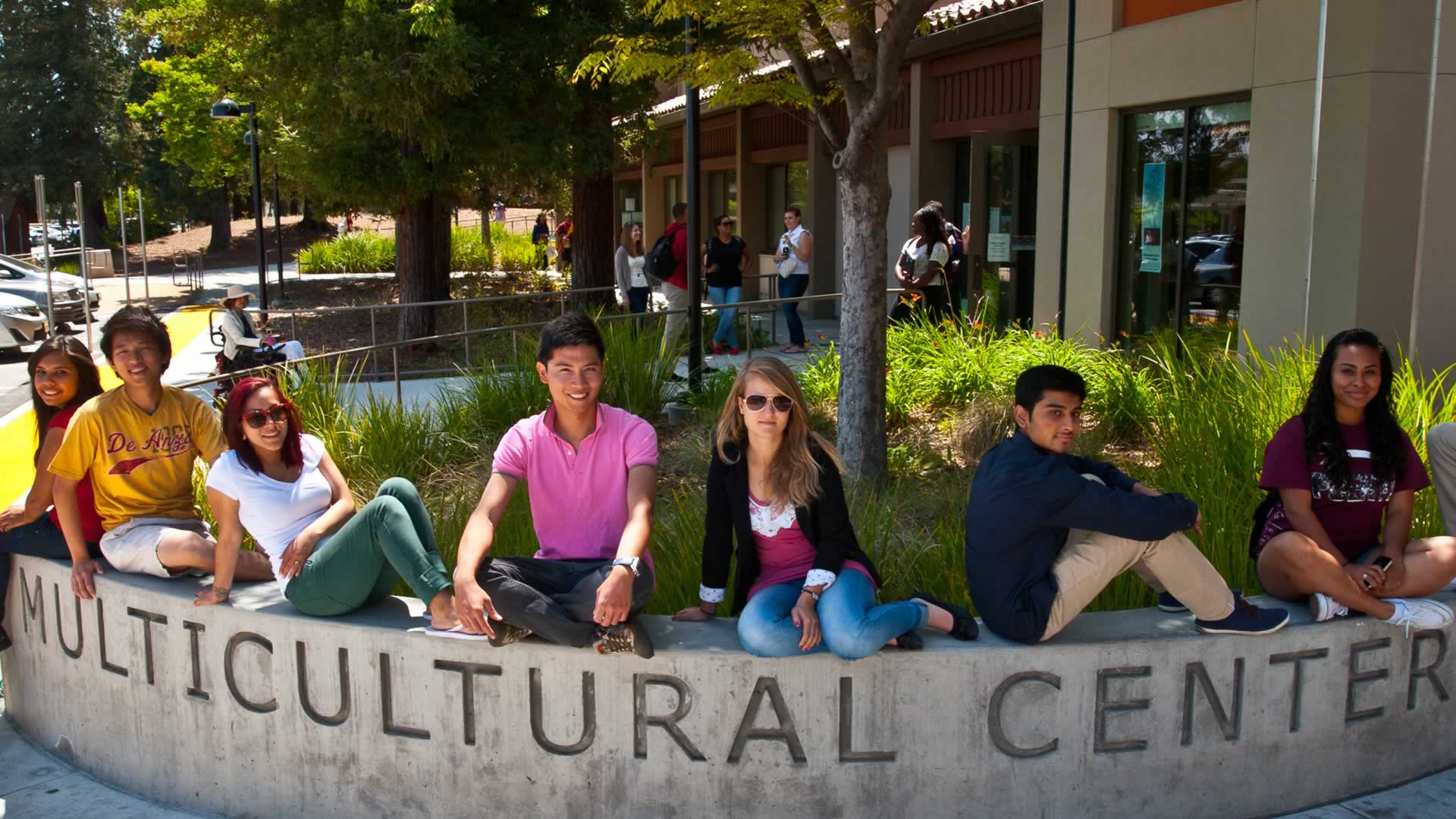 students outside MCC