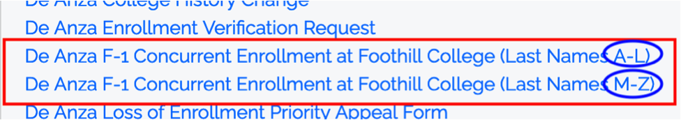 Concurrent Enrollment form
