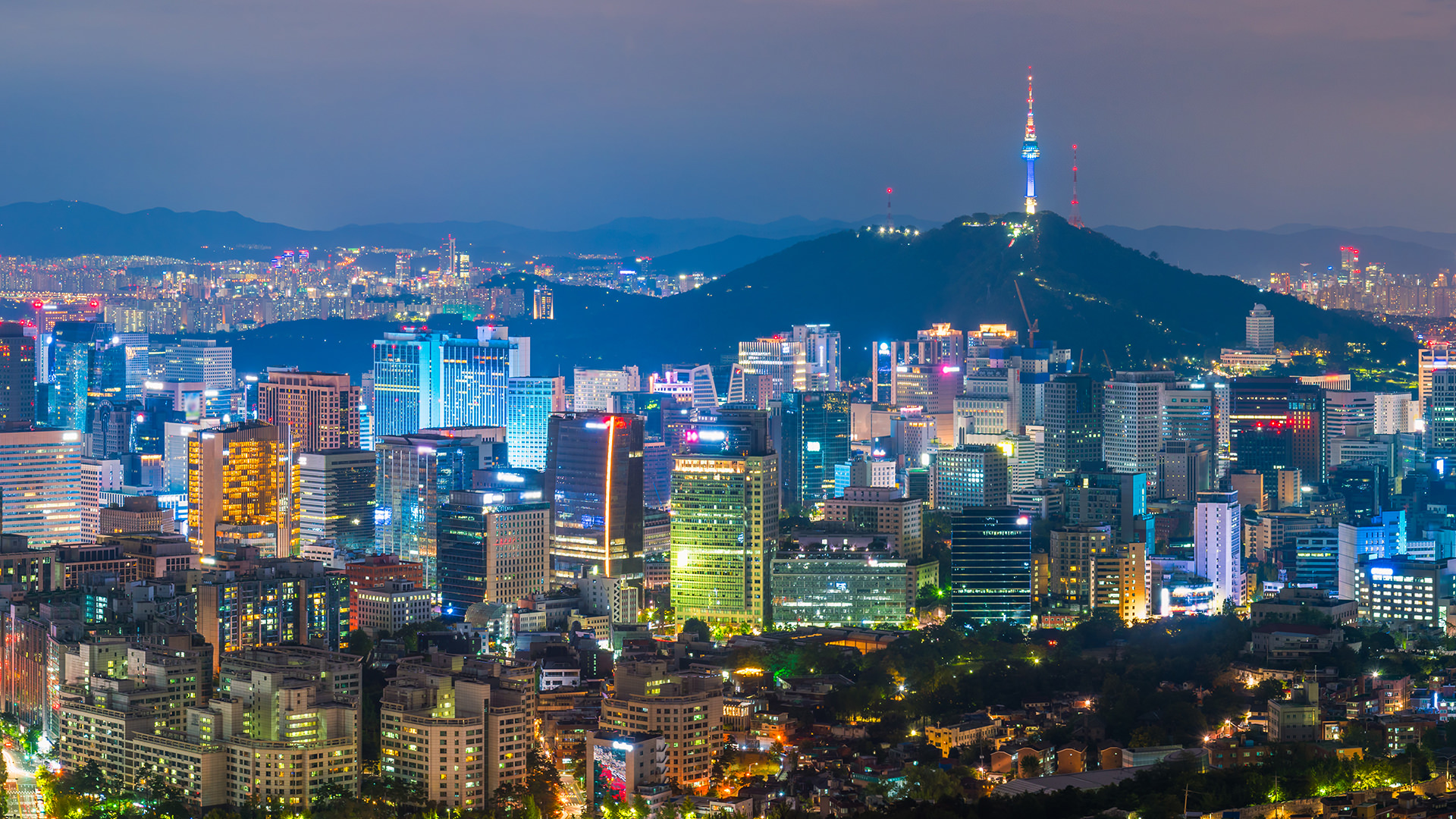 Seoul, South Korea at night
