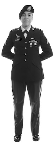 woman soldier in uniform