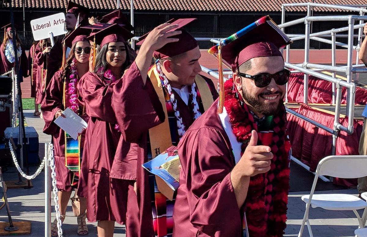 grad thumbs up