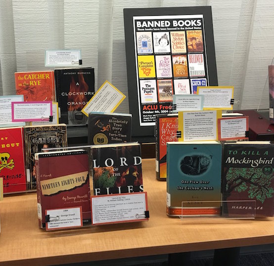 The De Anza Library has put together a special exhibit of banned books to highlight the historic conflict between freedom and censorship of controversial stories or opinions.