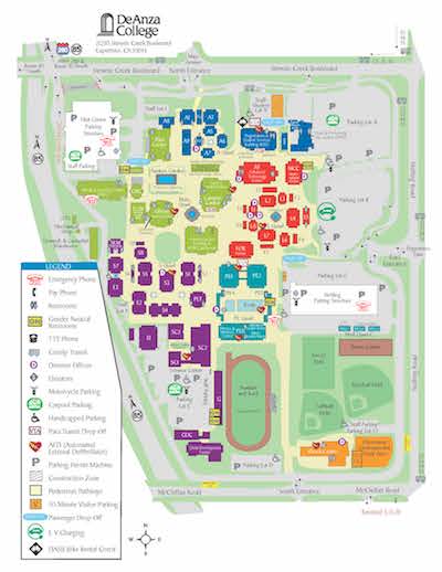 De Anza Campus Map New Location For Various Services De Anza Campus Map New Location For Various Services