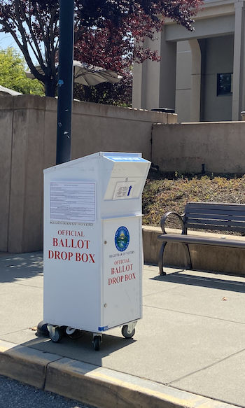 Ballot Drop Box near RSS Building