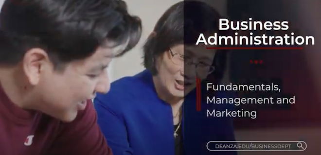 Business and Management programs are highlighted in a new video that's part of a series on career technical education at De Anza, developed to show why the college is 