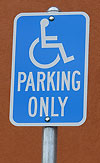 disability parking sign