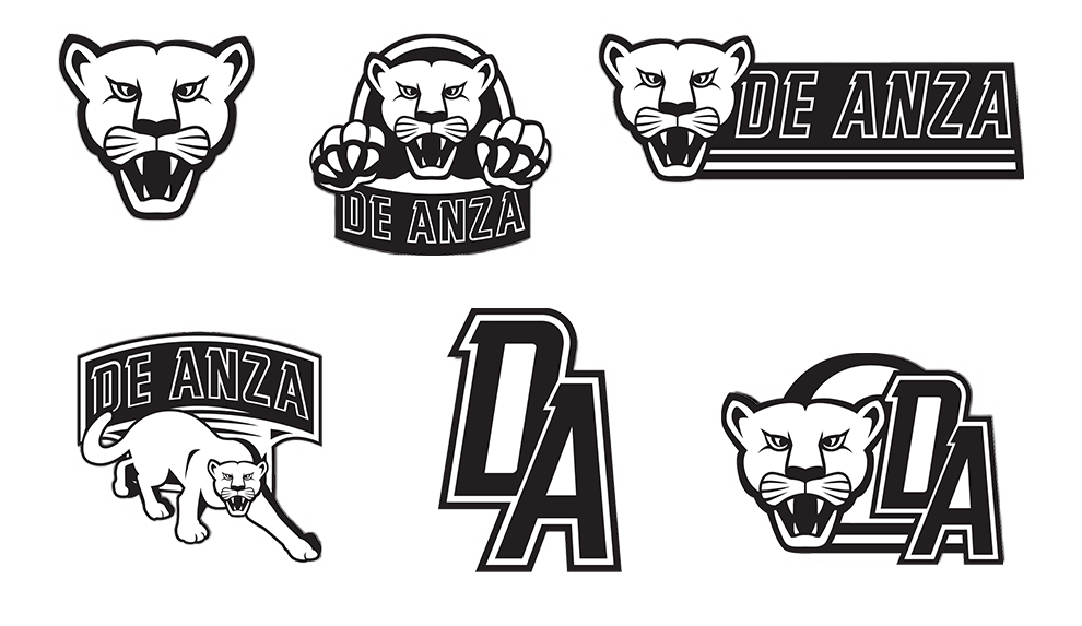 De Anza Logos Black and White