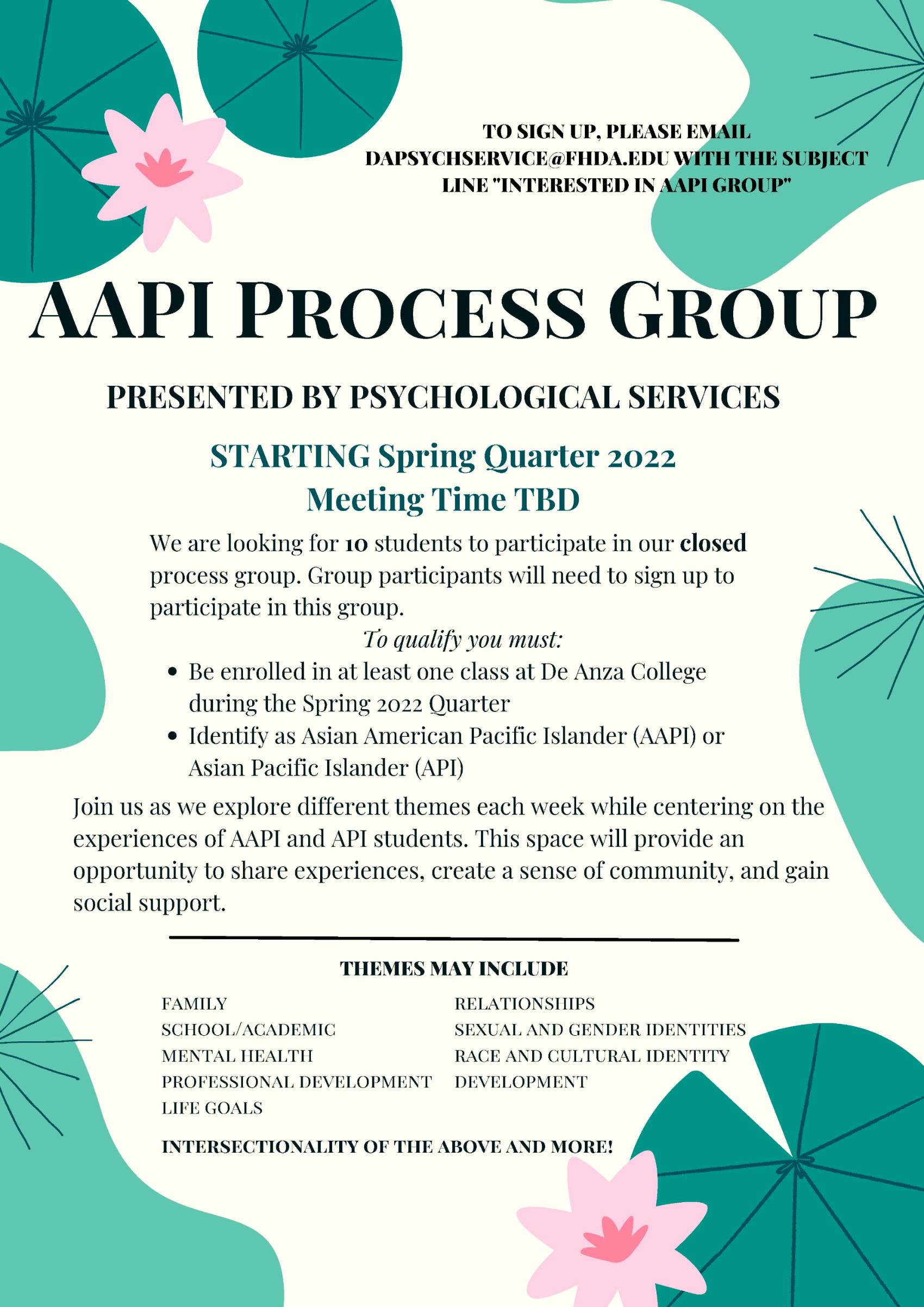 AAPI Process Group flyer