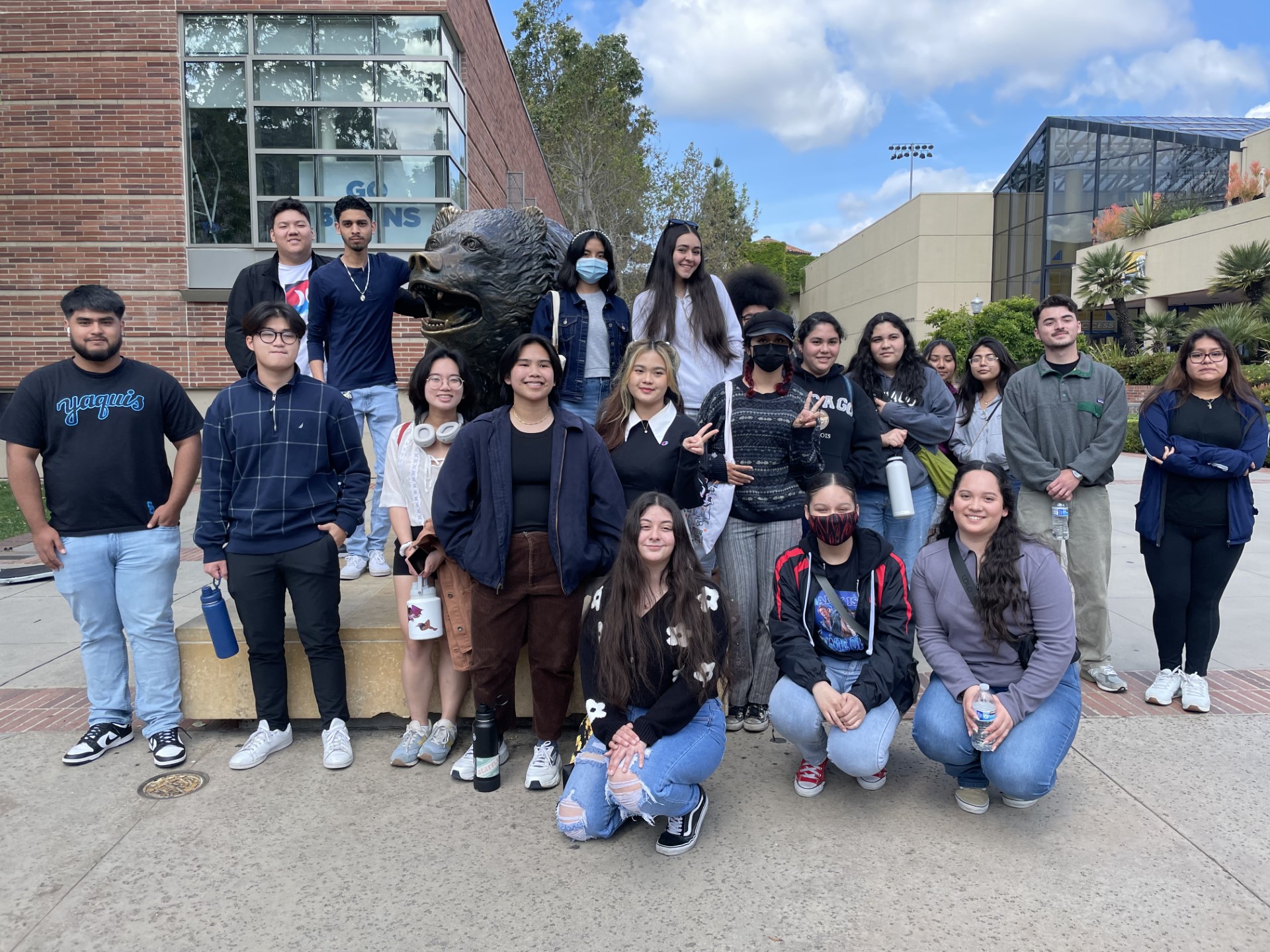 students at UCLA campus