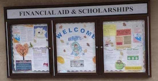 Financial Aid sign
