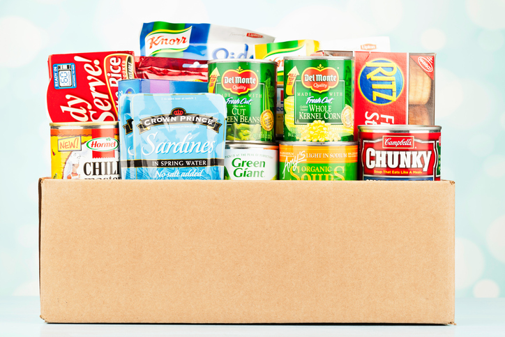 box of groceries