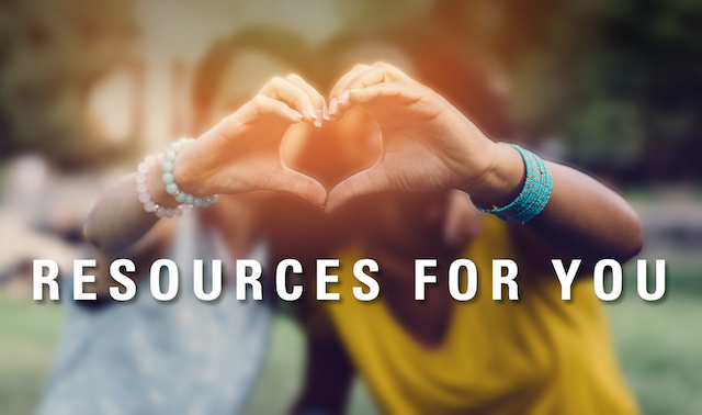 Resources for you: Girls making heart symbol with fingers