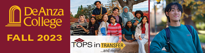 De Anza College Fall 2023 - Tops in Transfer and more!