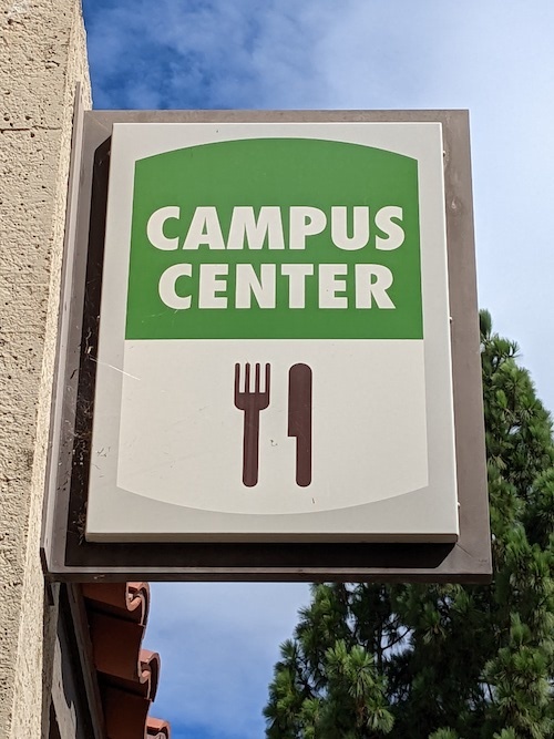 Campus Center sign