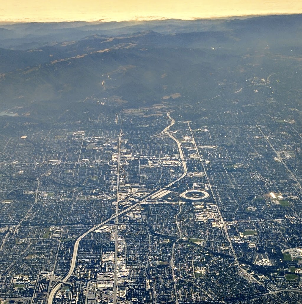 Stevens Creek Boulevard aerial view
