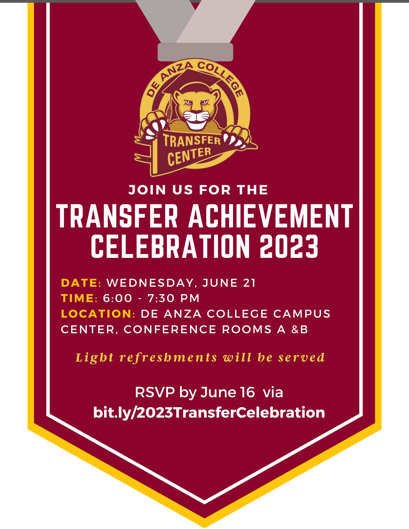 2023 Transfer Celebration Flyer