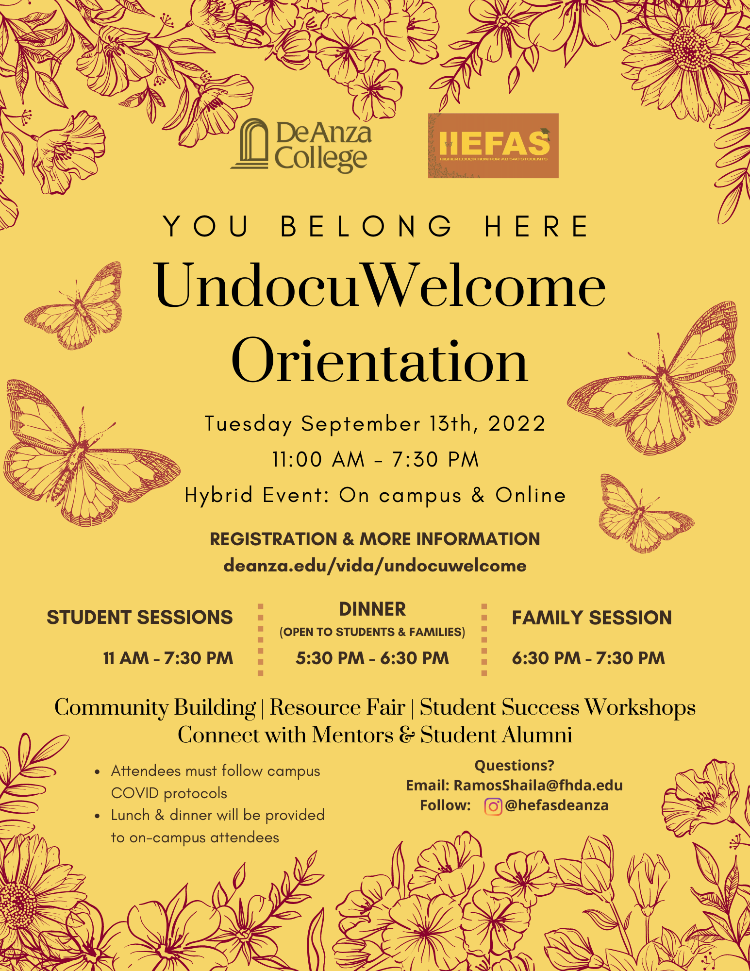 Flyer with text info